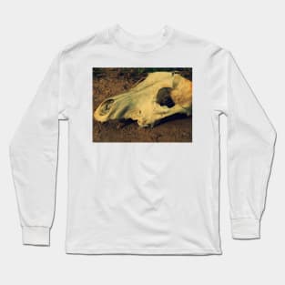 Crystal Coyote Skull Long Sleeve T-Shirt